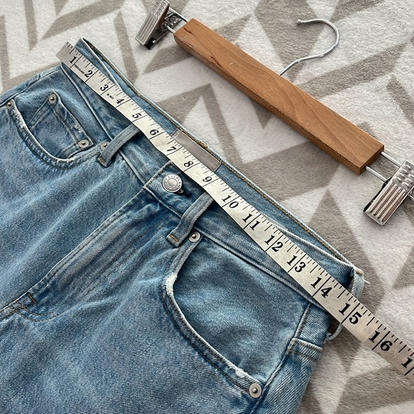 EVERLANE Deconstructive Denim Skirt size 27 Distressed Mini skirt‎ - Picture 8 of 10